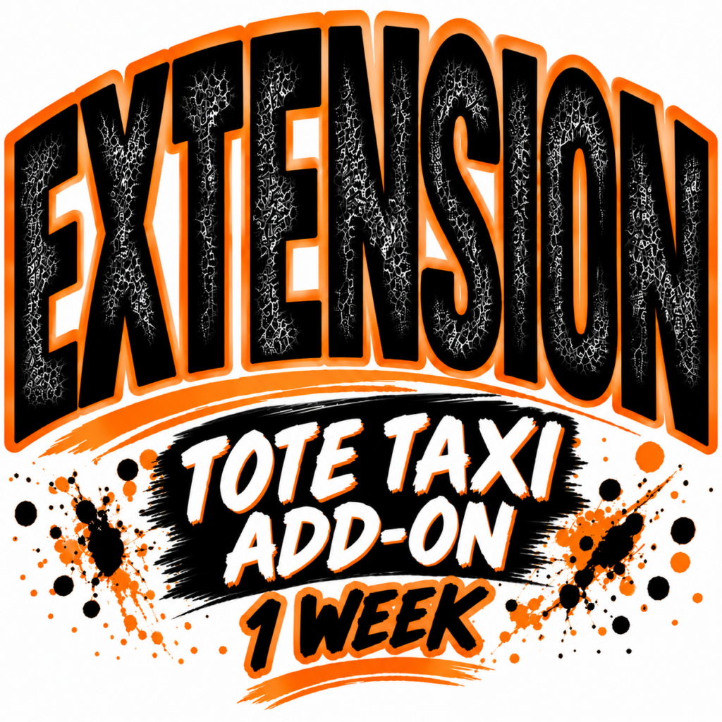 Extension offer for a one-week Tote Taxi add-on, enhancing the Medium Package rental experience.